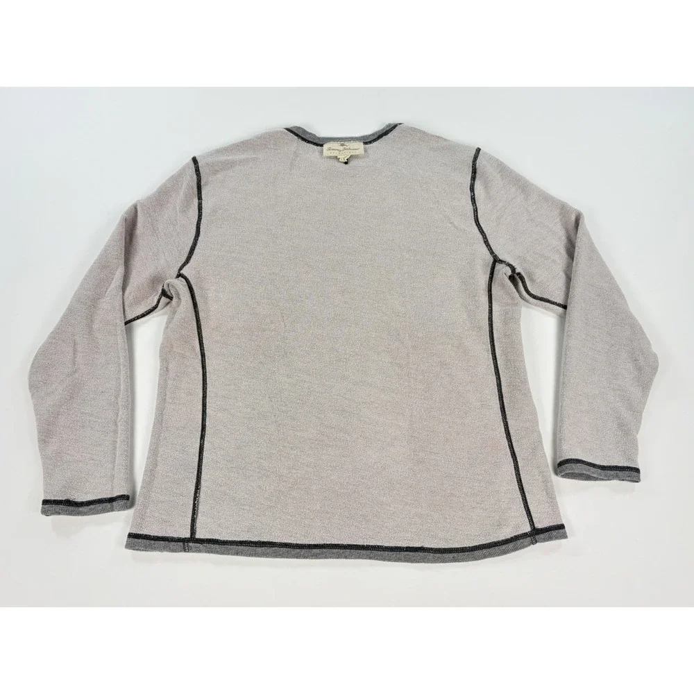 Tommy Bahama Reversible Long Sleeve Thermal Shirt Gray Men's Large Sleepwear